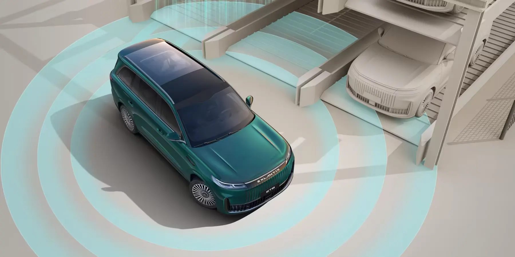 EXLANTIX ET8 получил комплекс автоматической и дистанционной парковки